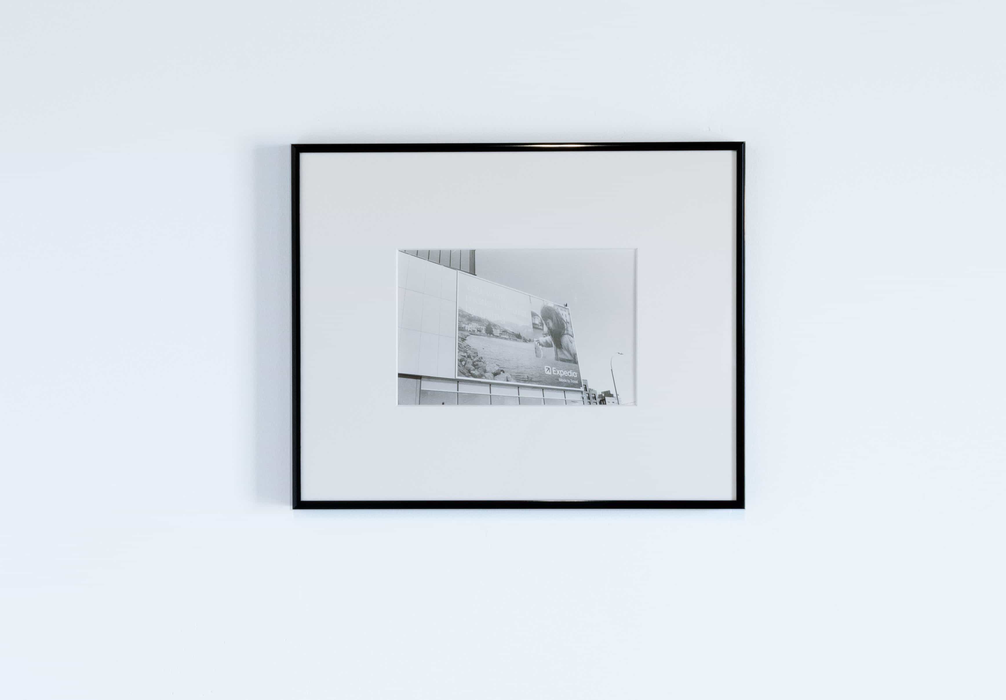  Carter Seddon, Billboard, 2024, framed gelatin silver print, 11.25 x 13.75 inches