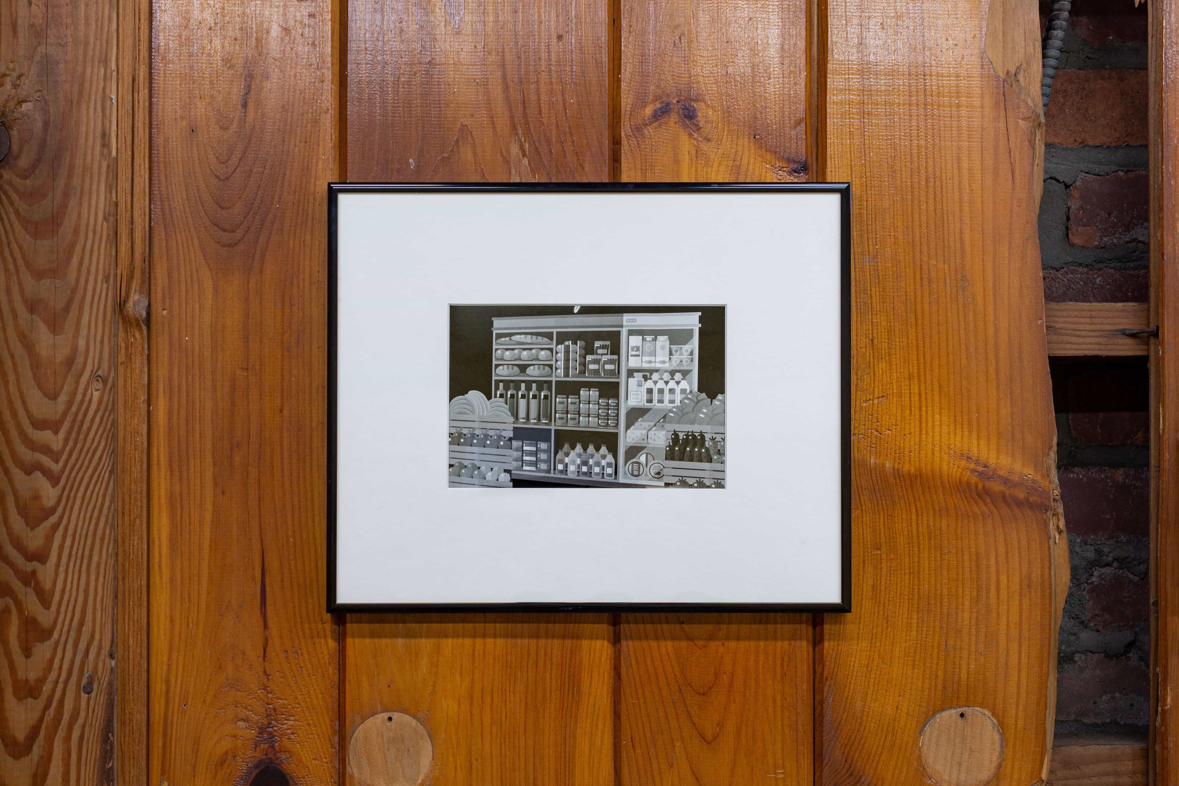 Carter Seddon, Supermarket, 2024, framed gelatin silver print, 11.25 x 13.75 inches